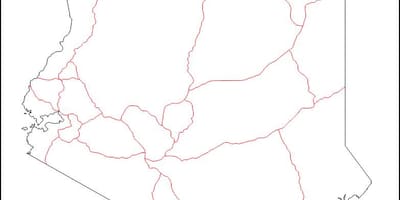 கென்யா வெற்று வரைபடம்