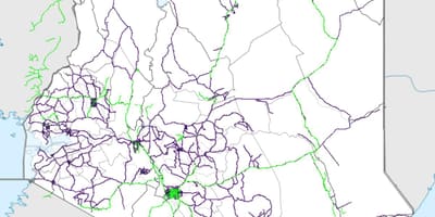 வரைபடம் கென்யா ரயில்வே