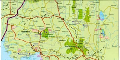 மேற்கு மாகாணத்தில் கென்யா வரைபடம்